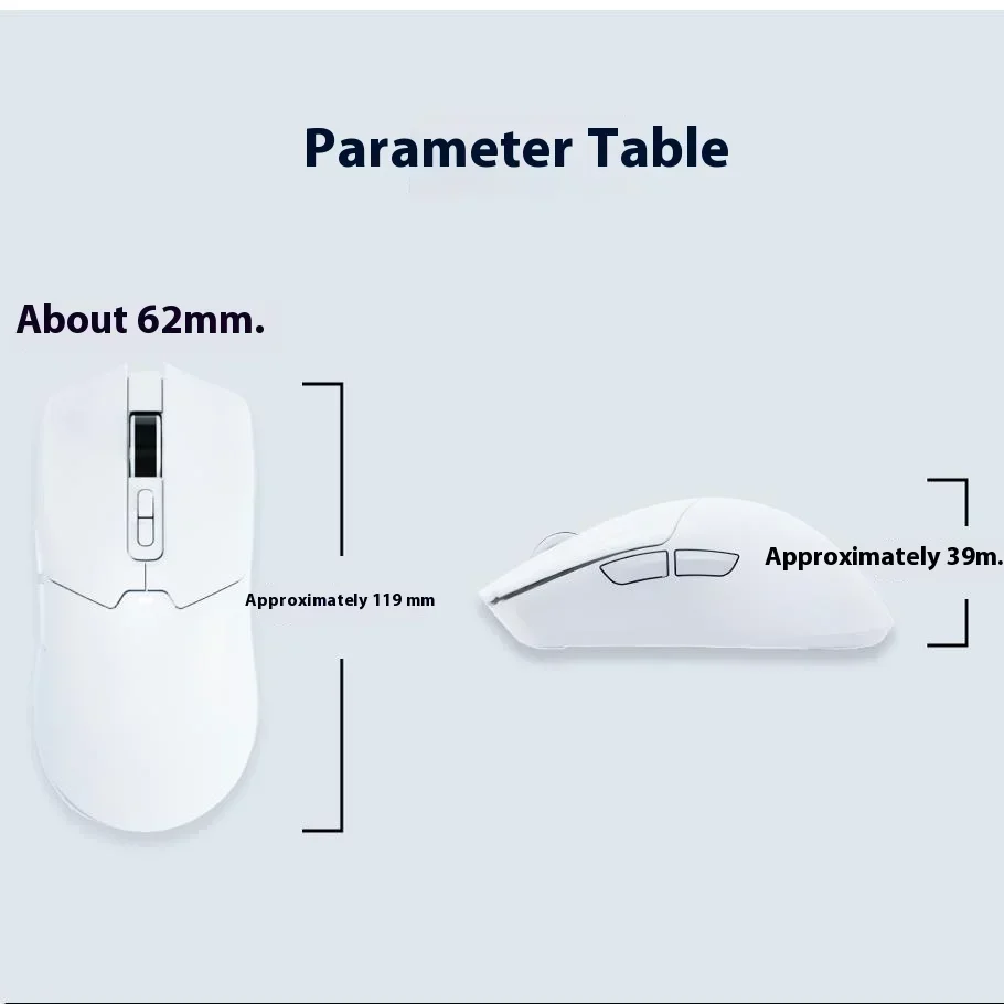 CHAOS M2 Mini Pro Gaming Mouse PAW3395 Wireless Dual Mode Custom 8000Hz Polling Rate Lightweight Mice Gamer PC Accessories