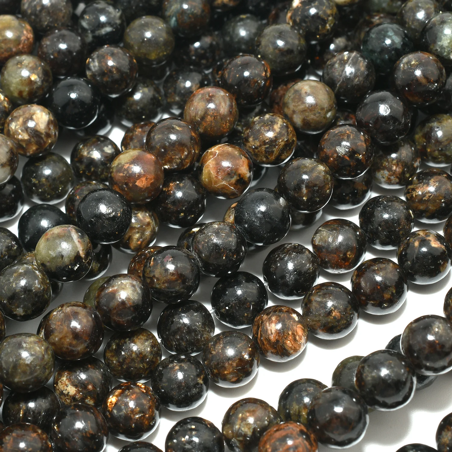 الطبيعية بسيطة مستوى الجودة البيوتيت فضفاض الخرز المستديرة 8mm-8.3mm