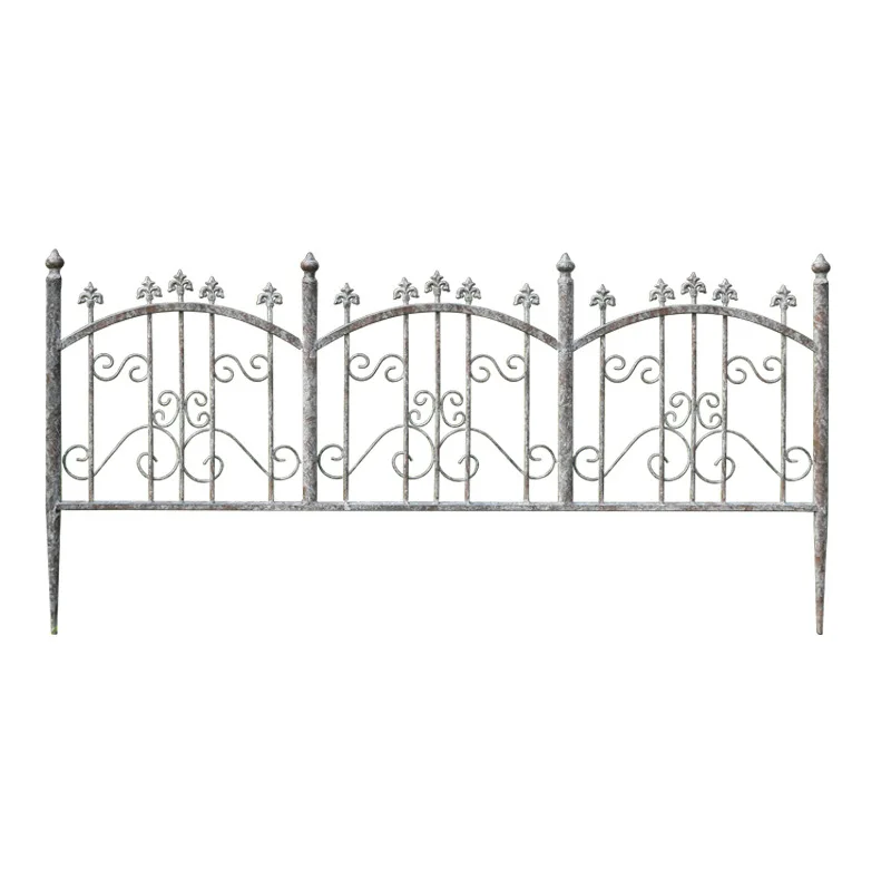 Old wrought iron floor insert garden fence flower bed fence climbing frame plant climbing vine frame courtyard partition
