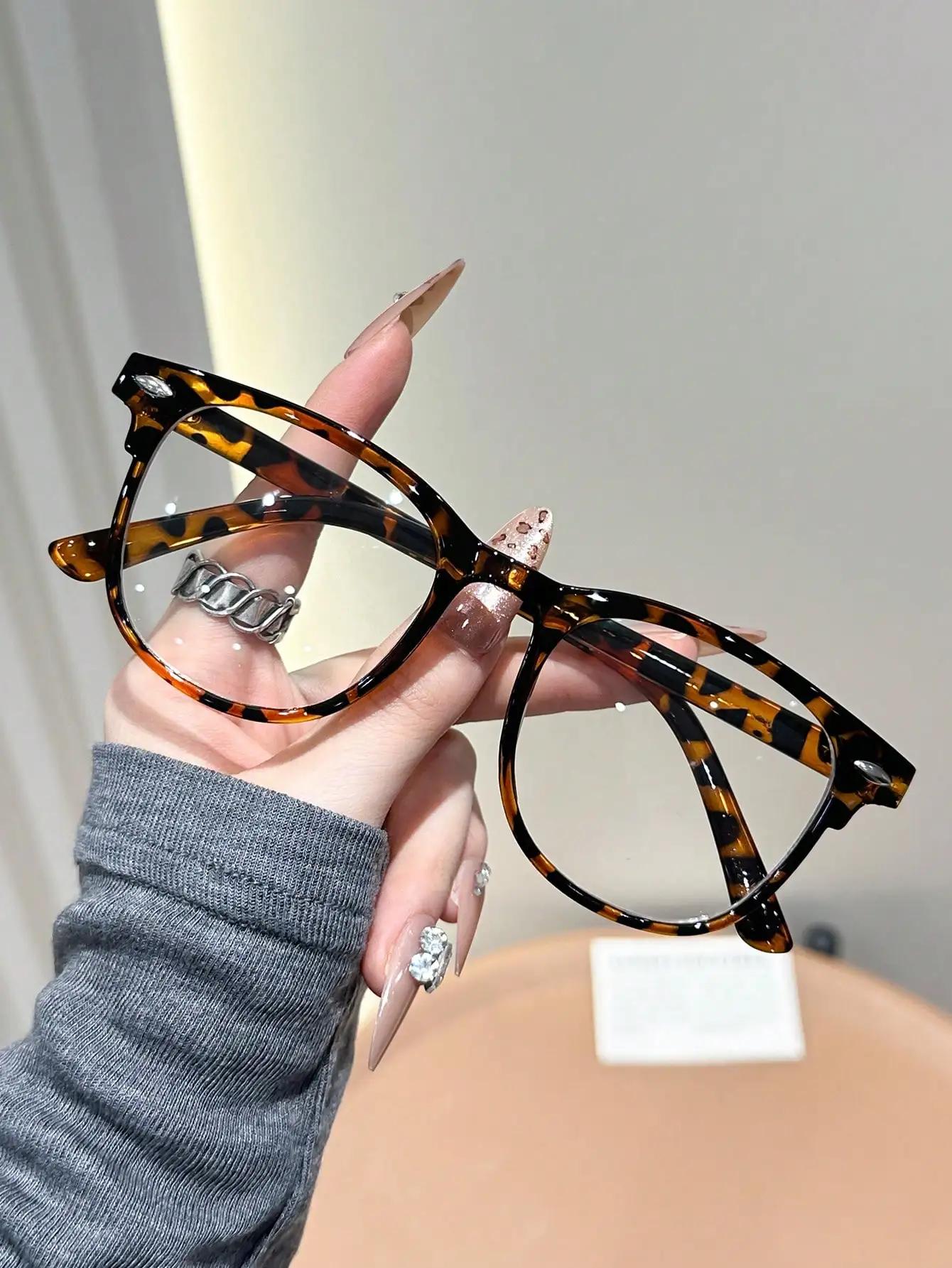 1PC/2PCS Fashion Pentos Plastic Frame Anti-Blue Light Clear Glasses For Daily Office Reading Life Eye Protection Accessories.