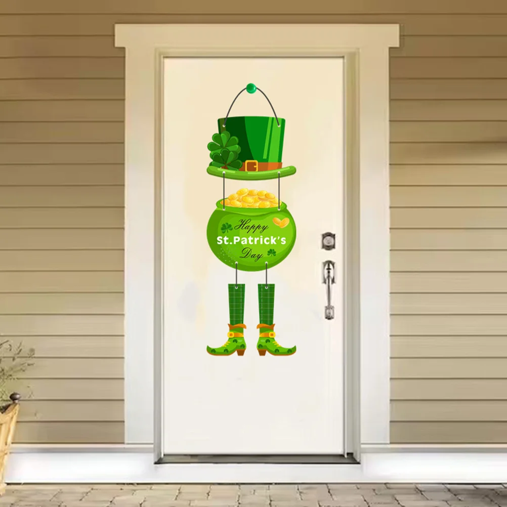 

Household Clover Listing Decor Color Paper Green Door Decorative Sign