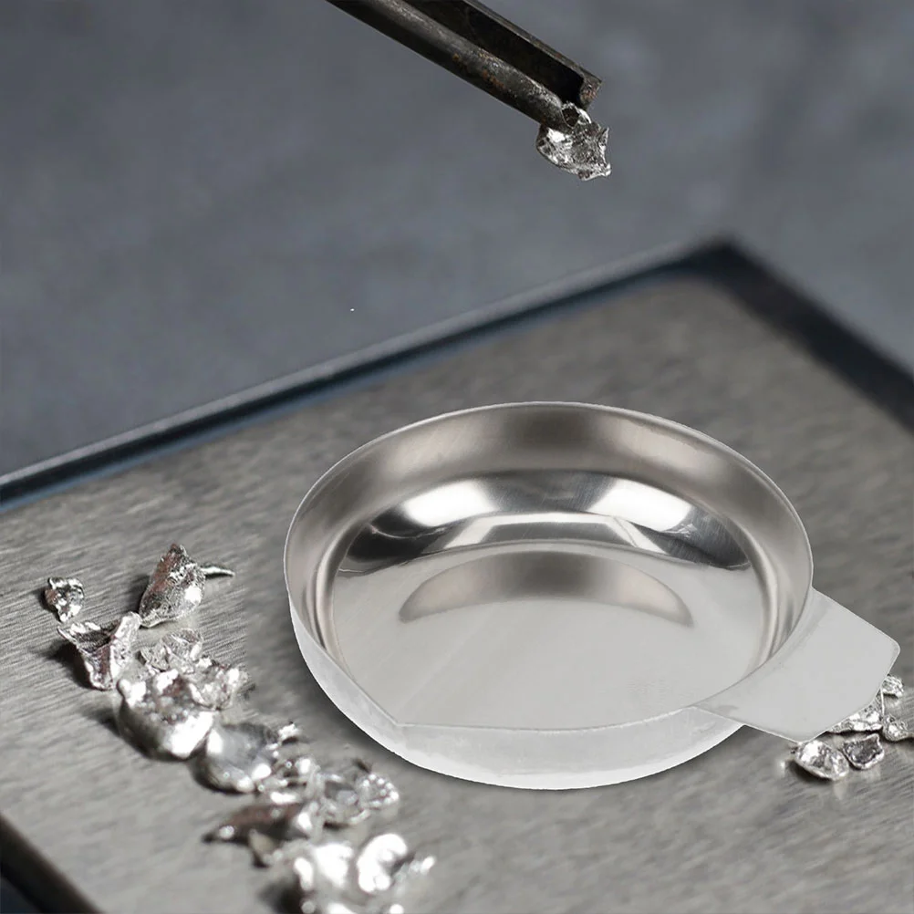3 Pcs Electronic Scale Tray Kitchen Scales Weight Weighing Jewelry Trays Pan Stainless Steel