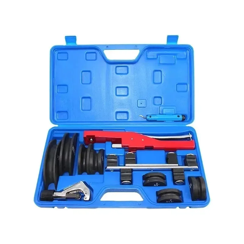 

Pipe Bender Kit Hand Tools 1/4 to 7/8 Inch, Refrigerated Ratchet Pipe Bender 90 Degree for HVAC Copper