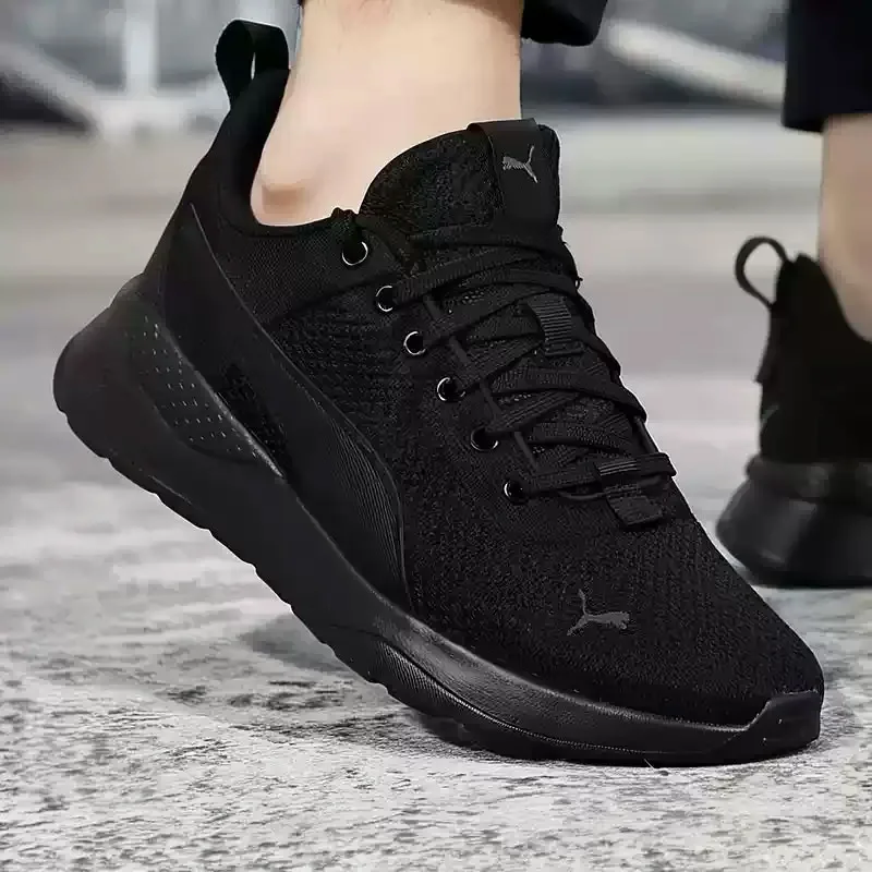 

PUMA All Black Breathable Mesh Lightweight Non-slip Casual Running Sneakers 371128-01