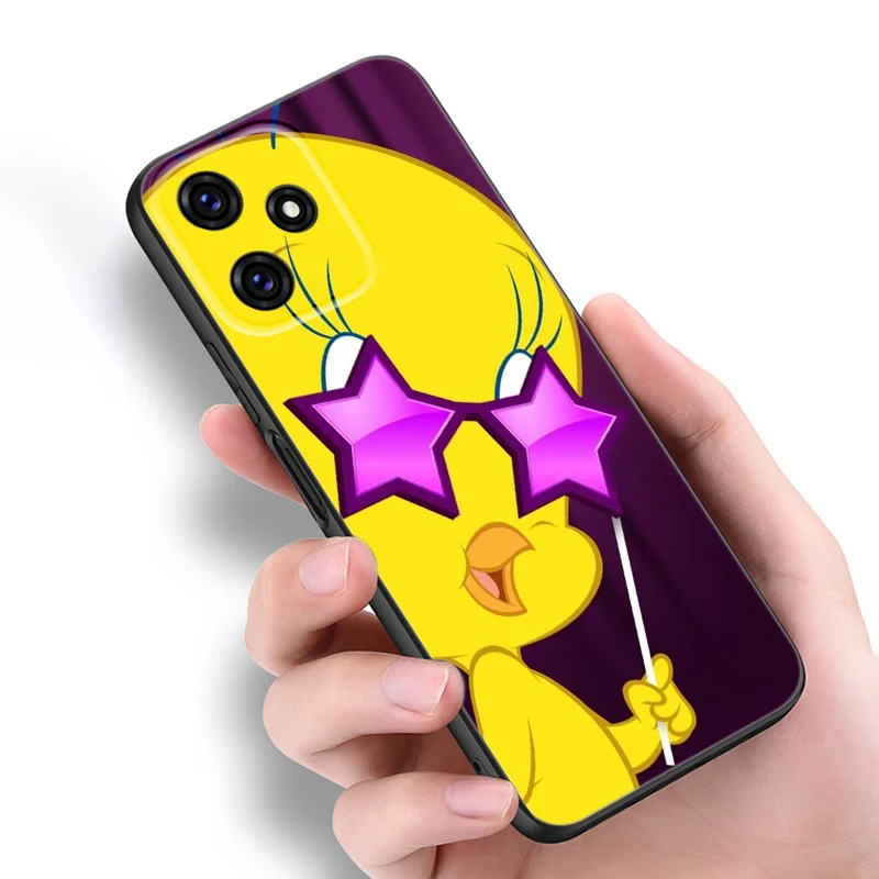 Yellow Cartoon Bird Black Silicone Phone Case For Redmi 10 Prime A1 A2 Plus K30 K40 Gaming K60 Pro 9 9A 9C 9T 10A 10C 12 12C 13C image 2