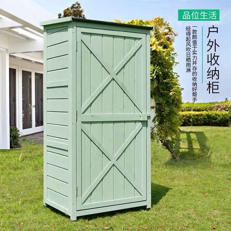 Garden and courtyard cabinet, rain boots, shovel, tool cabinet, rainproof, sunproof, anti-mold storage box