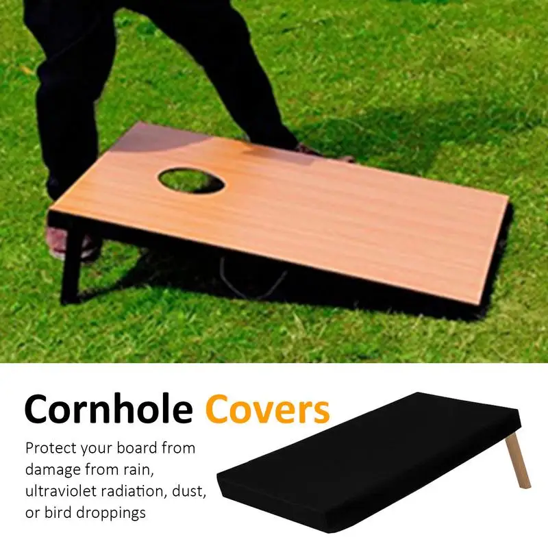 All Purpose Board Cover Waterproof Oxford Cloth Cornhole Board Wrapping Sheet With Pocket Outdoors Training Equipment Case & Bag