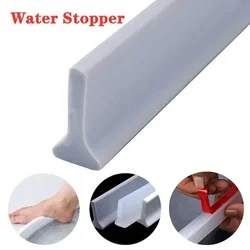 Self-adhesive Silicone Water Stop Strip Bendable Flexible Water Stop Strip Bathroom Door Dry and Wet Separation Barrier