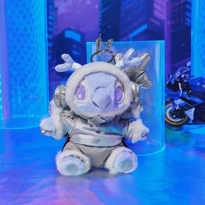 Sac à dos en peluche d'ange, série Cyber Stitch authentique, porte-clés décoratif, Design réfléchissant, cadeau de vacances