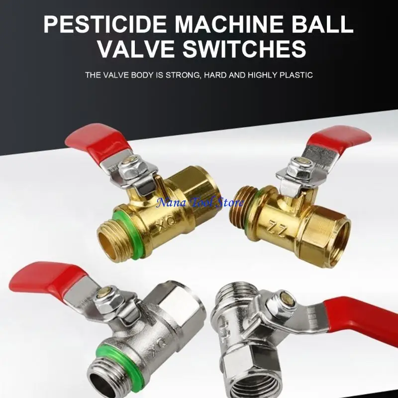 31GJ Female & Male Thread Water Distribution Switch Stainless Steel Handle  Valves Water Gas Oil Switch Fitting Adapter