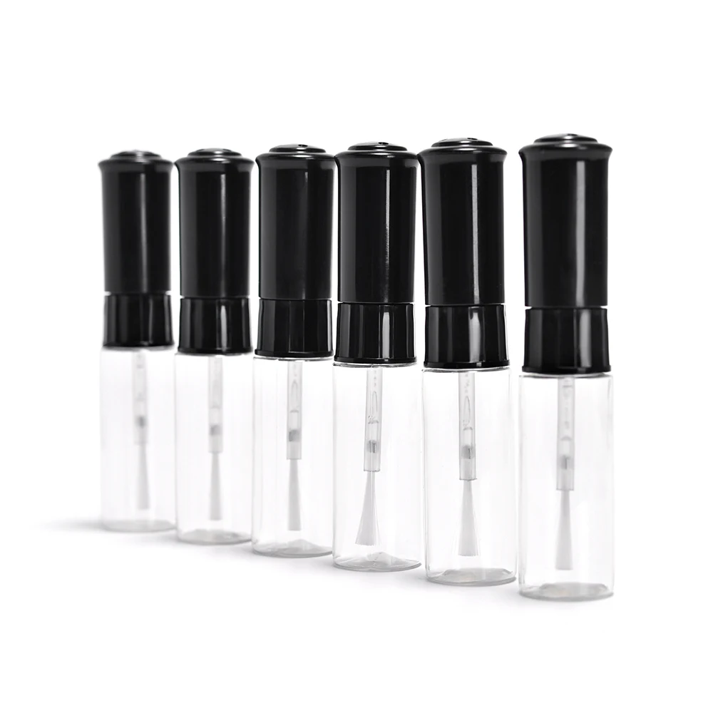 KADS 10pcs/set 7ML Clear Plastic Empty Nail Art Bottle Tool for Nail Polish Manicure Lacquer Varnish Bottle