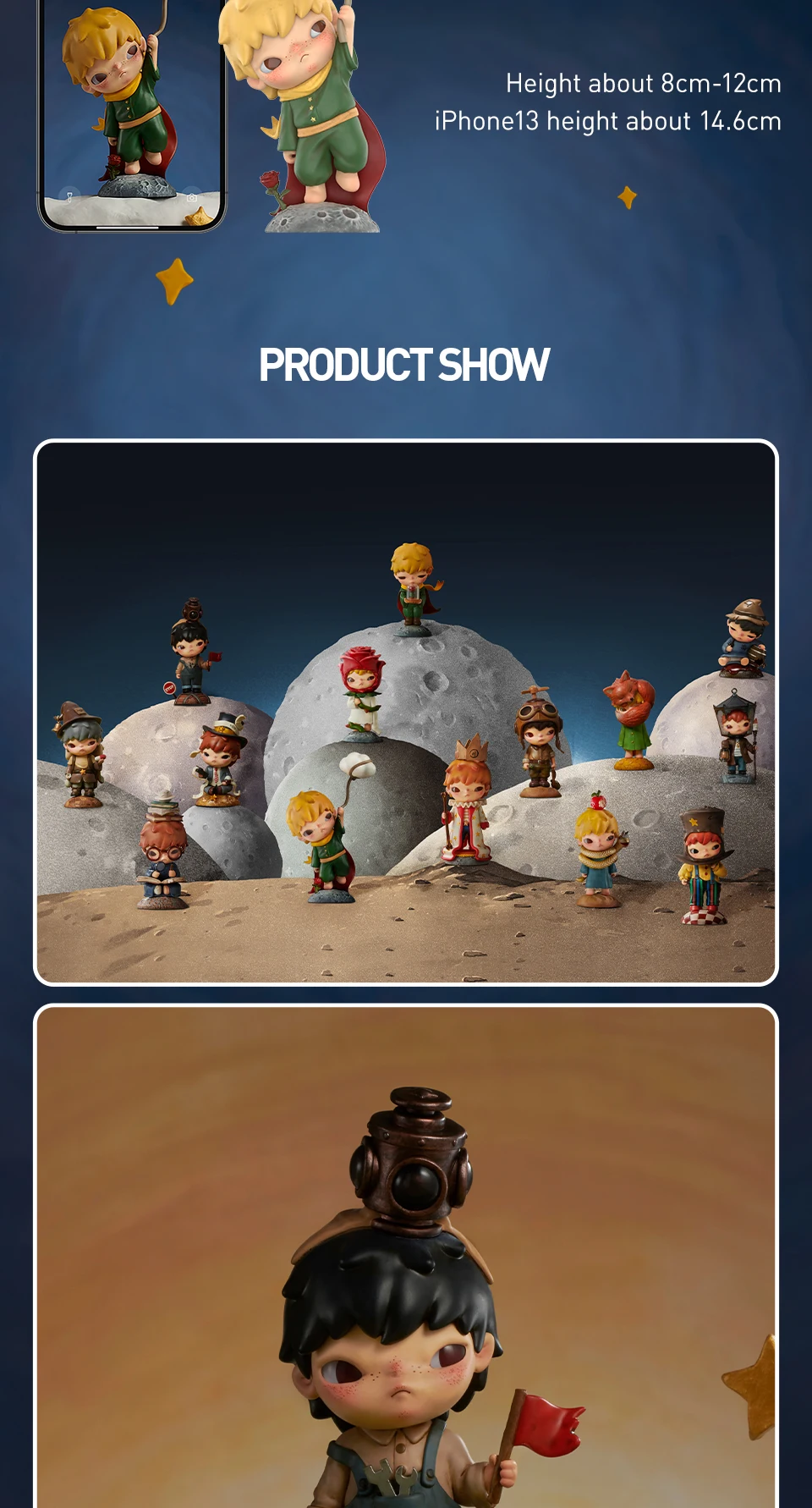 POP MART Hirono Harry Potter Hirono Le Petit Prince Serie Blind Box Spielzeug Mystery Box Überraschungs-Actionfigur Modell Geschenk – Detail 27