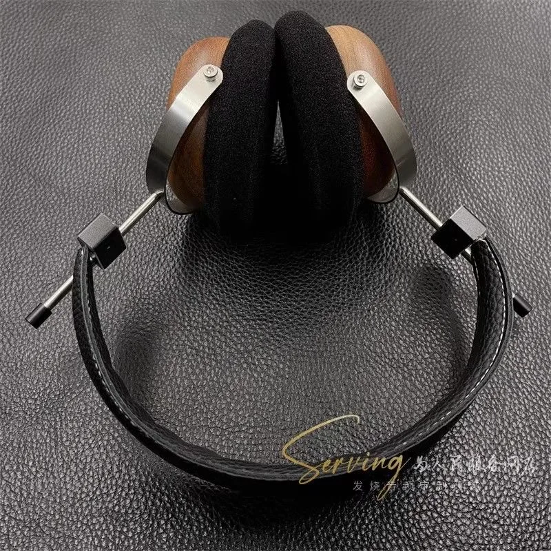 Fever-grade high-end 50mm titanium film unit log vocal head-mounted HiFi headphones open