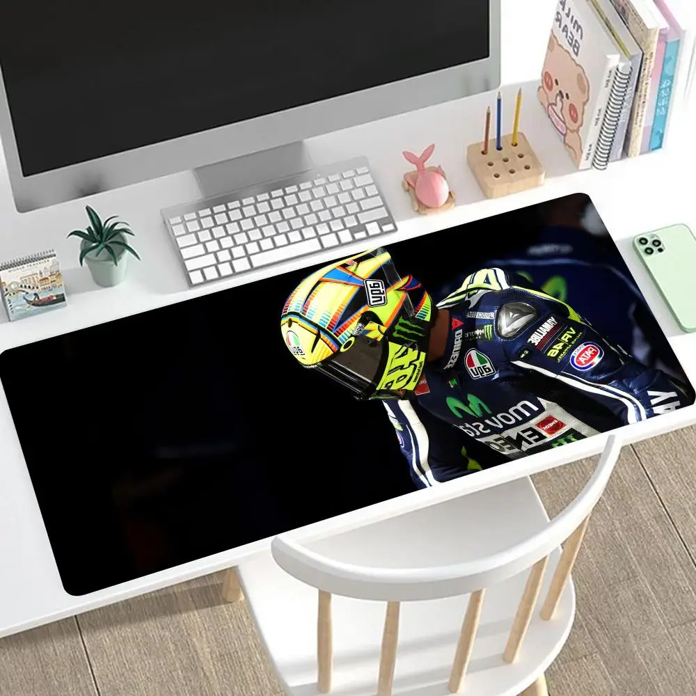 Rossi-motorcycle-R-racing-vr46 Mouse Pad Mouse Pad 1000x500mm Mousepad Non-Skid Lock Edge Keyboard Desk Mat kawaii Computer Pad