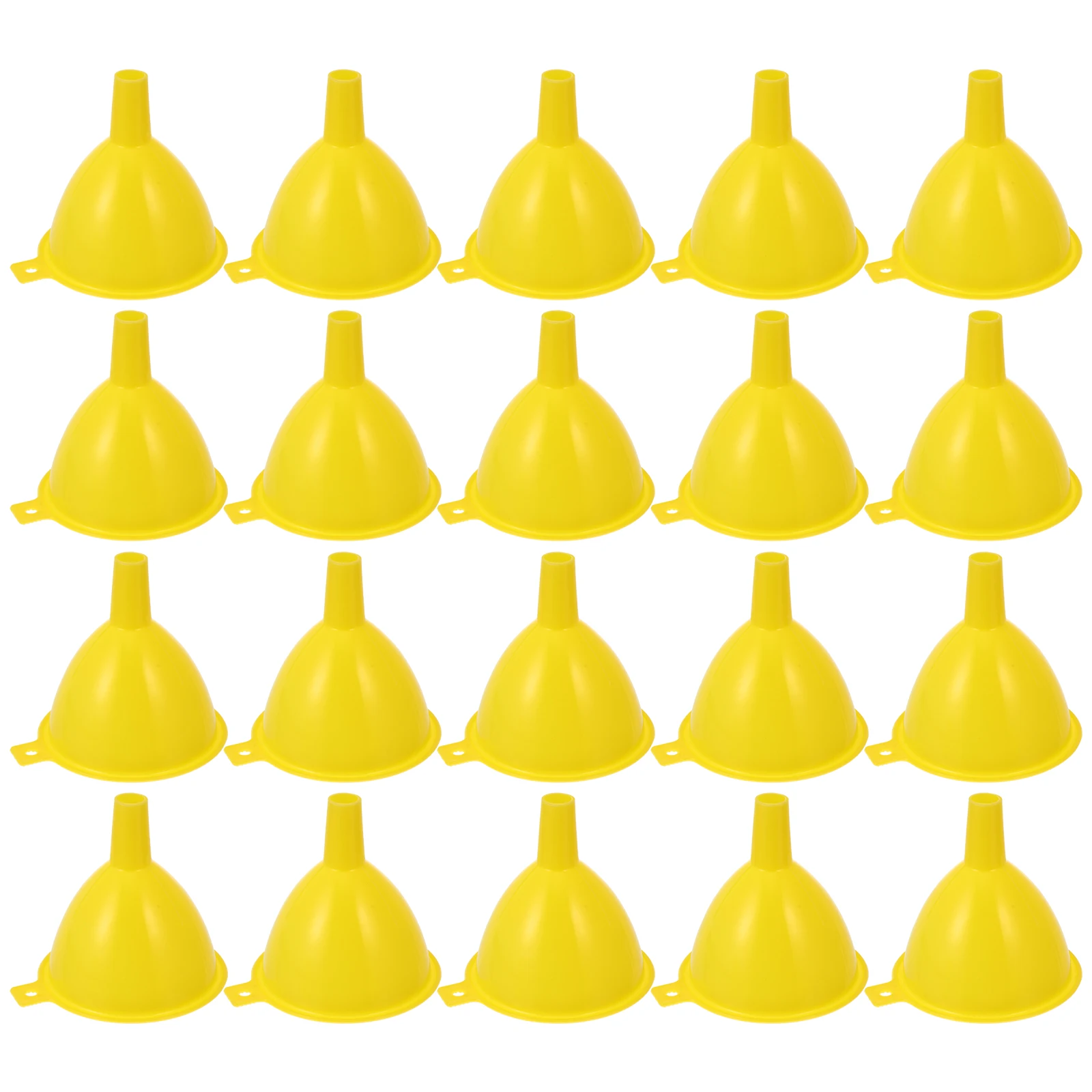 

20Pcs Durable Mini Plastic Funnels Lightweight Funnel Set for Kitchen and Laboratory Use