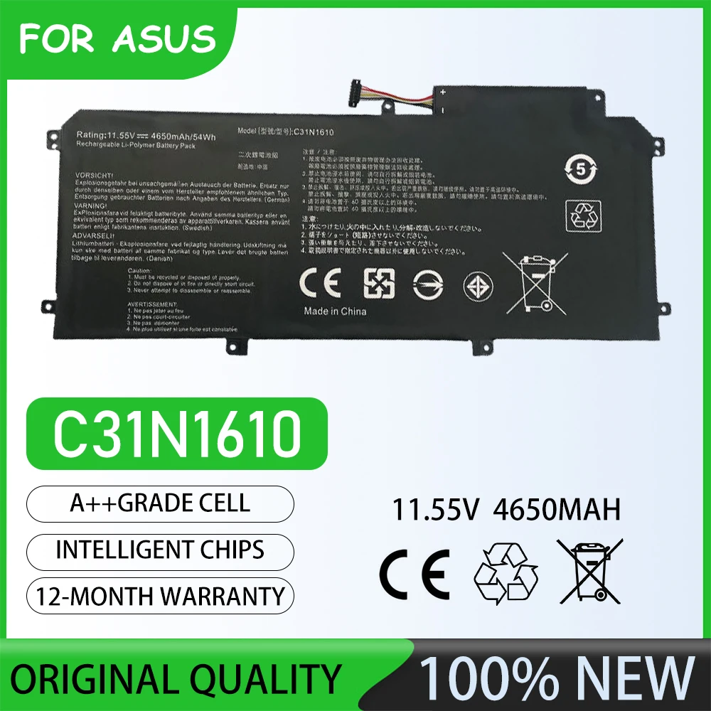 11.55V  4650mAh C31N1610 Laptop battery For ASUS Zenbook UX330 Zenbook UX330C Zenbook UX330U Zenbook UX330CA UX330 UX330C