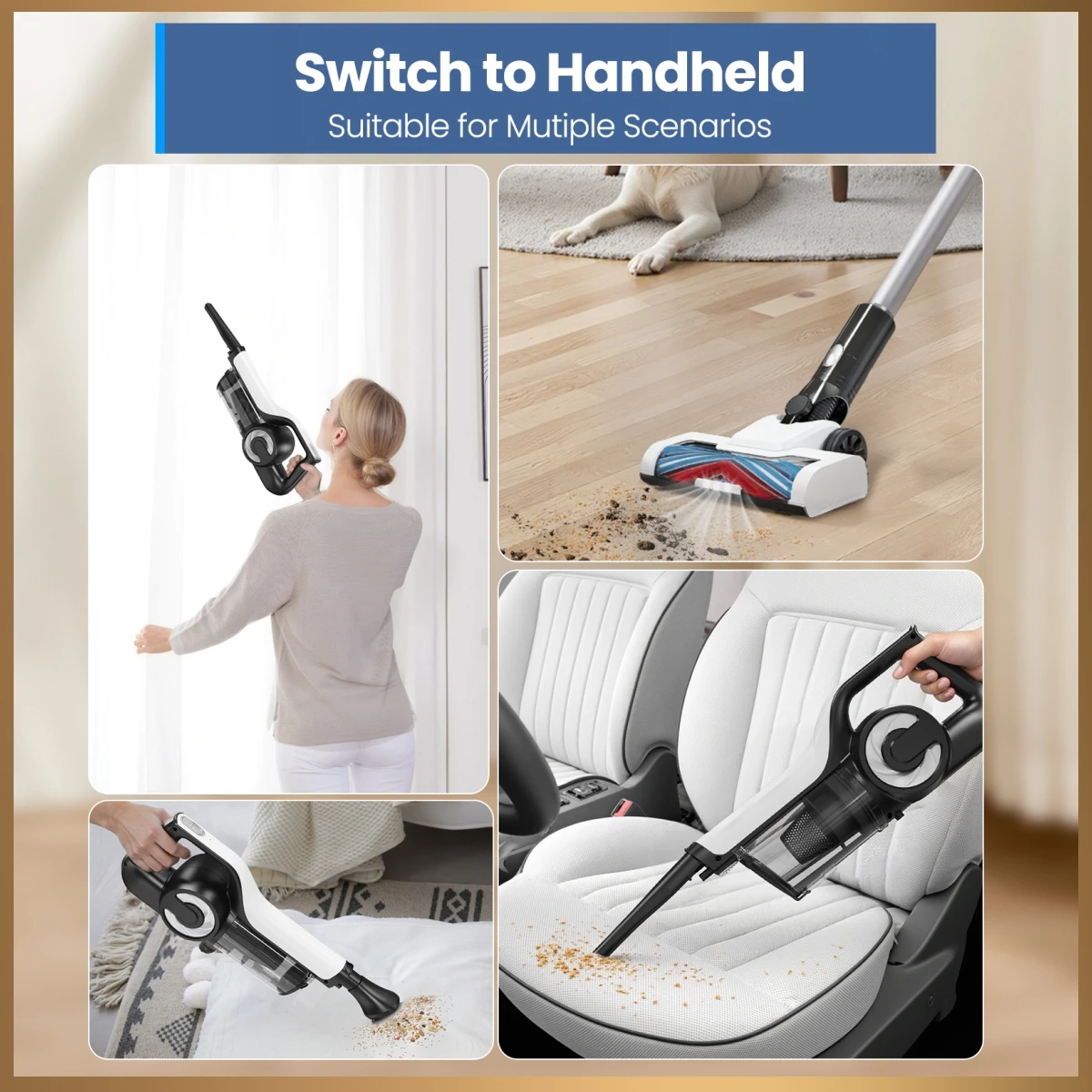 aspirateur sans fil lamzien – vue détaillée