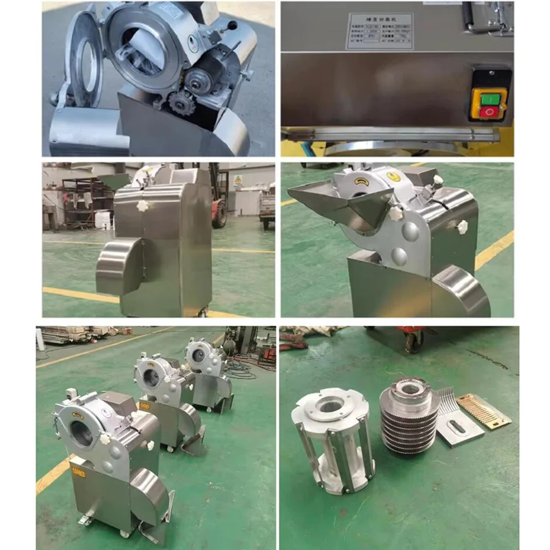 

Kitchen Commercial Fruit Vegetable Slicer Electric Vegetable Cutter Dice 220V 110V Frozen Meat Dicer Cheese Dicer