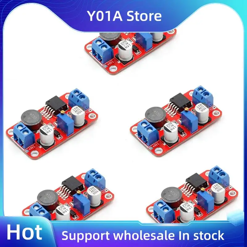 Y01A 5PCS XL6019 5A DC-DC Modulo di potenza boost regolabile Convertitore di volt boost da 3,3 V-35 V a 5 V 6 V 9 V 12 V 24 V Corrente ad alta potenza