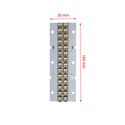 365NM UV LED 스플라이싱 모듈 Uv 플랫 베드 프린터 가구, UV 바니시 베이킹 건조 경화 UV LED 램프 6565 395NM 칩 104*35 Mm