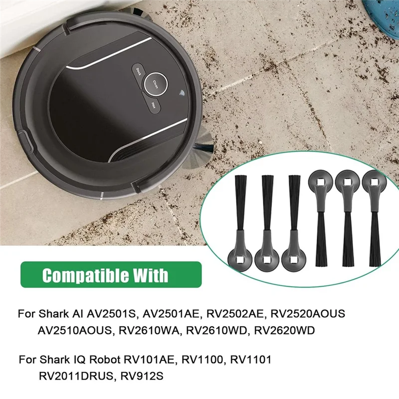 B58B-accesorios de cepillo lateral para Shark AI AV2501S,AV2501AE,RV2502AE RV101AE,RV1100,RV2011DRUS piezas de recambio de aspiradora