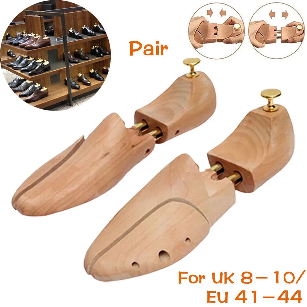 

1 Pair New Solid Wood Men's Shoe Stretcher Professional Widener Shoe Tree Extender EU 35-46 Boot Stretcher