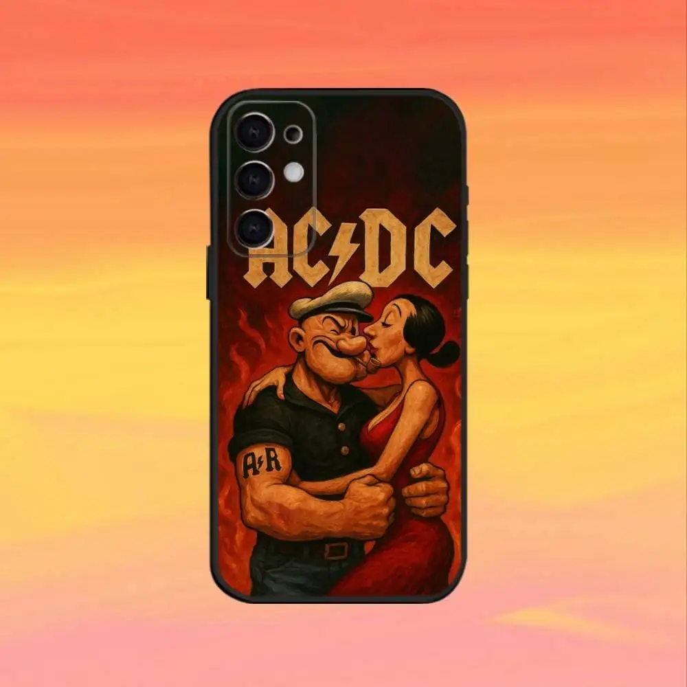 Чехол для телефона A-AC Music D-DC для Samsung S25, S24, S21, S22, S23, S30, Ultra, S20, Plus, Fe, Note, 5G, черный чехол