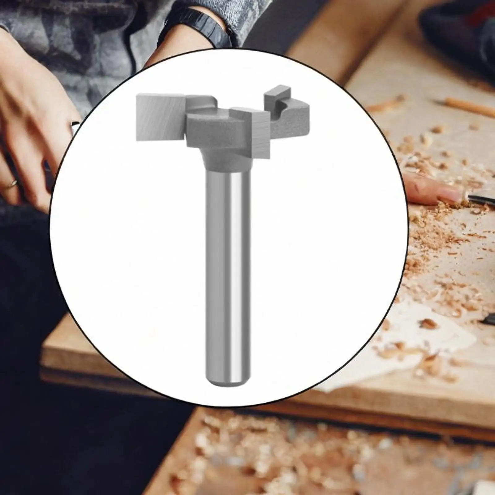 Spoilboard Surfacing Router Bits Rabbet Slot Router Bit Sturdy Wood Planing Bit T Type for Solid Wood Particle Board Cutting