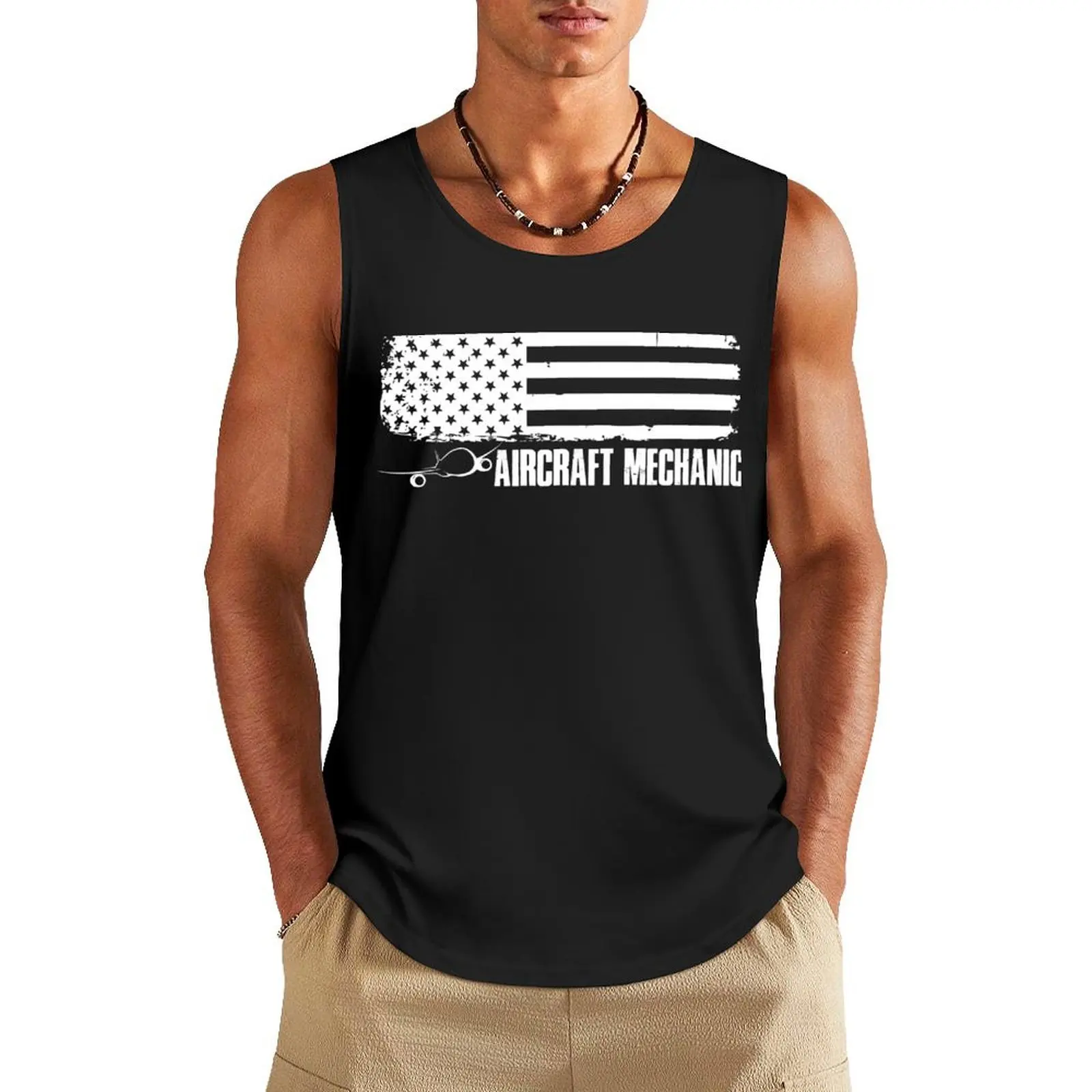 Aircraft Mechanic Art | Cute Aircraft Work Wear Art Gift Tank Top Clothing Men's sleeveless