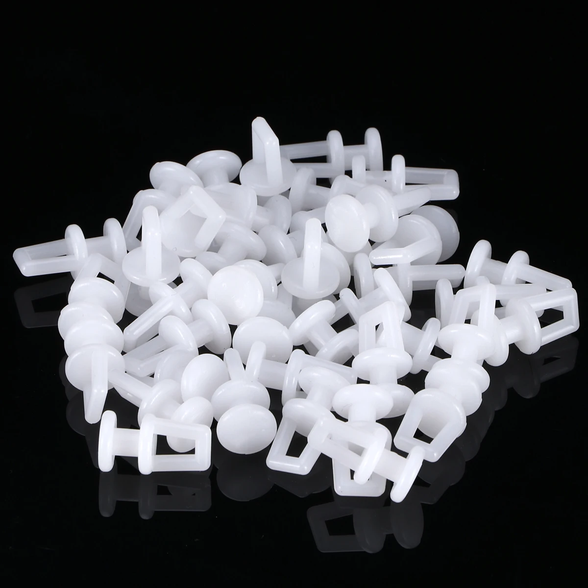 

100 pcs Plastic Curtain Rollers Smooth Wheels For Standard Rods Easy Install Holders Compatible With All Colors Replacement