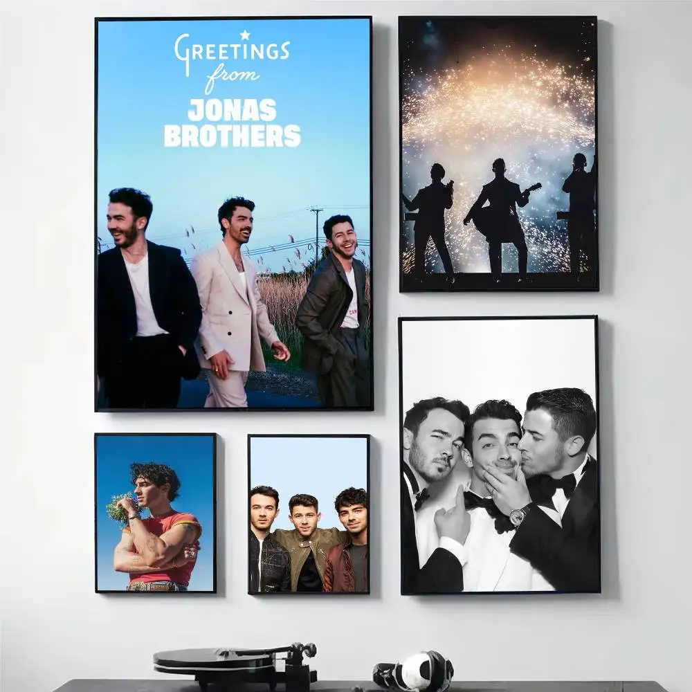 

J-Jonas B-Brothers Poster HD Self Adhesive Waterproof Wall Art Ideal for Home Office Dorm Gift