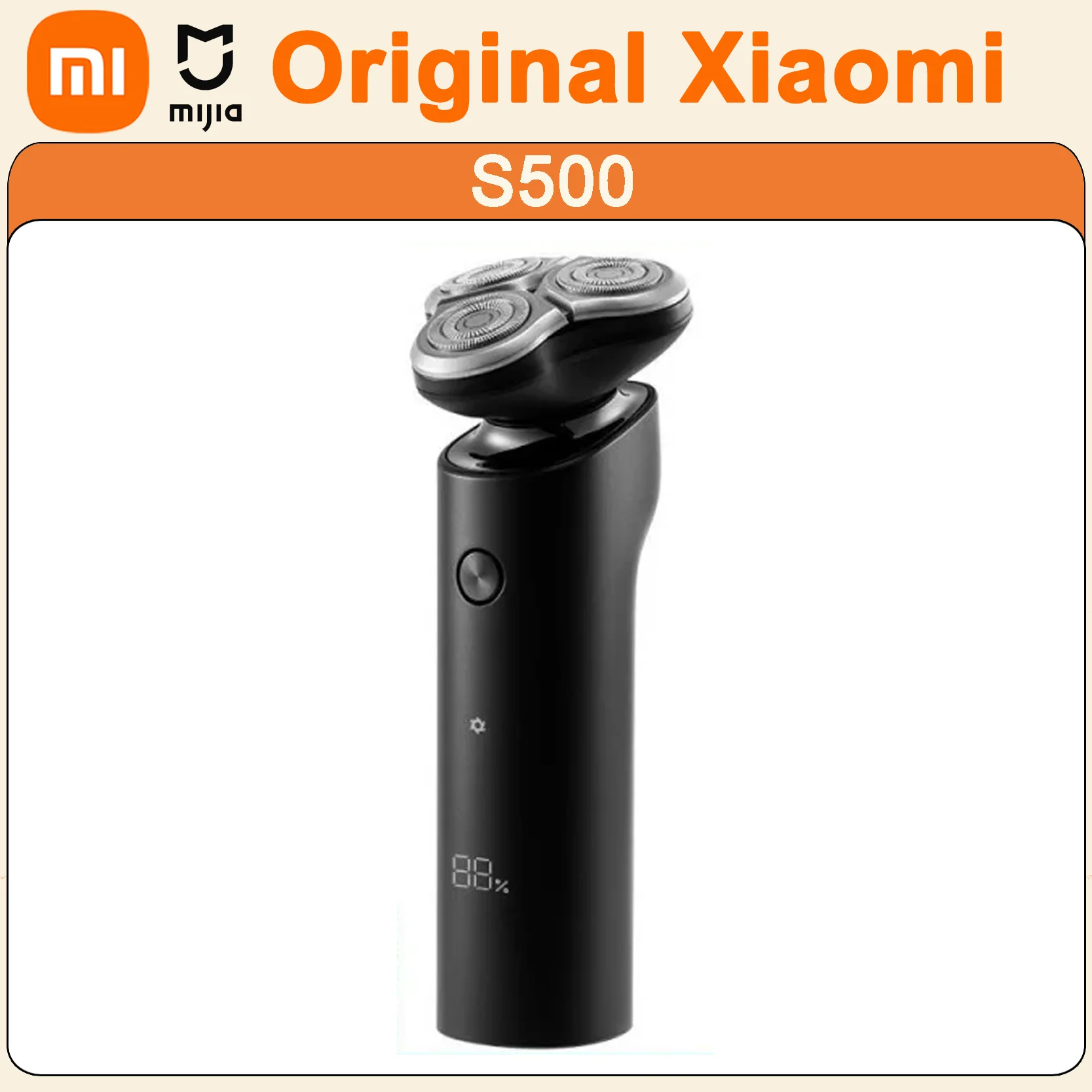 

Оригинальная электробритва XIAOMI MIJIA S500, машинка для стрижки волос с 3-лезвийным триммером для мужчин, сухое и влажное бритье, моющаяся машинка для стрижки бороды, бритва