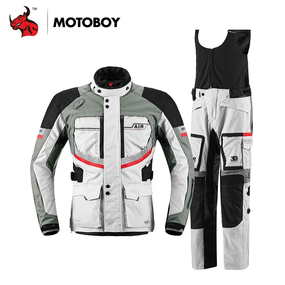 MOTOBOY Windproof Water Proof Keep Warm Motorcycle Jacket Motorcycle Riding Anti-fall Rally Suit Motorcycle Riding Set