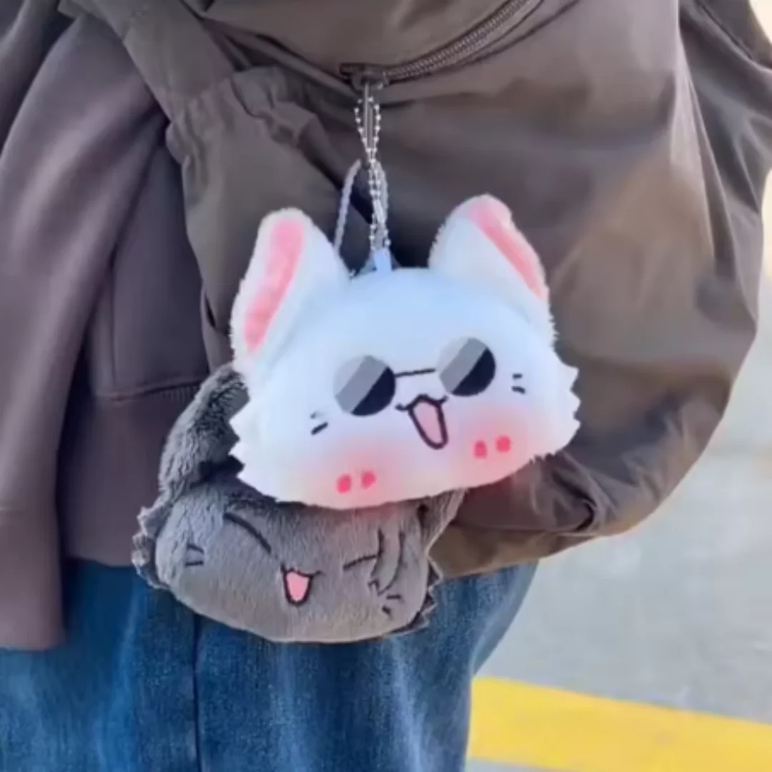 게토 스구루와 고죠 사토루 플러시 코스프레 인형 펜던트 키체인 커플 액세서리 팬 선물