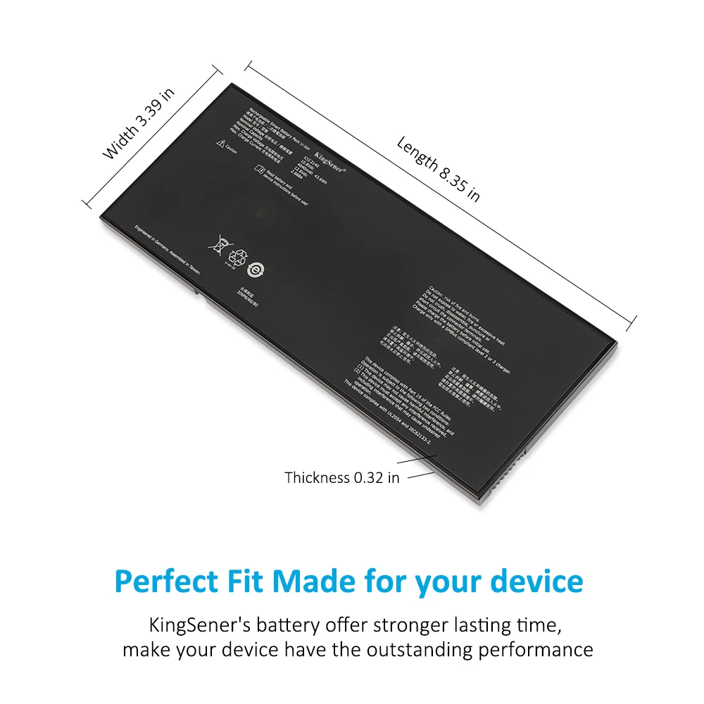 Pacco batteria ricaricabile agli ioni di litio KingSener KSE2140 per applicazioni mediche o industriali 10.8V 43,6wh