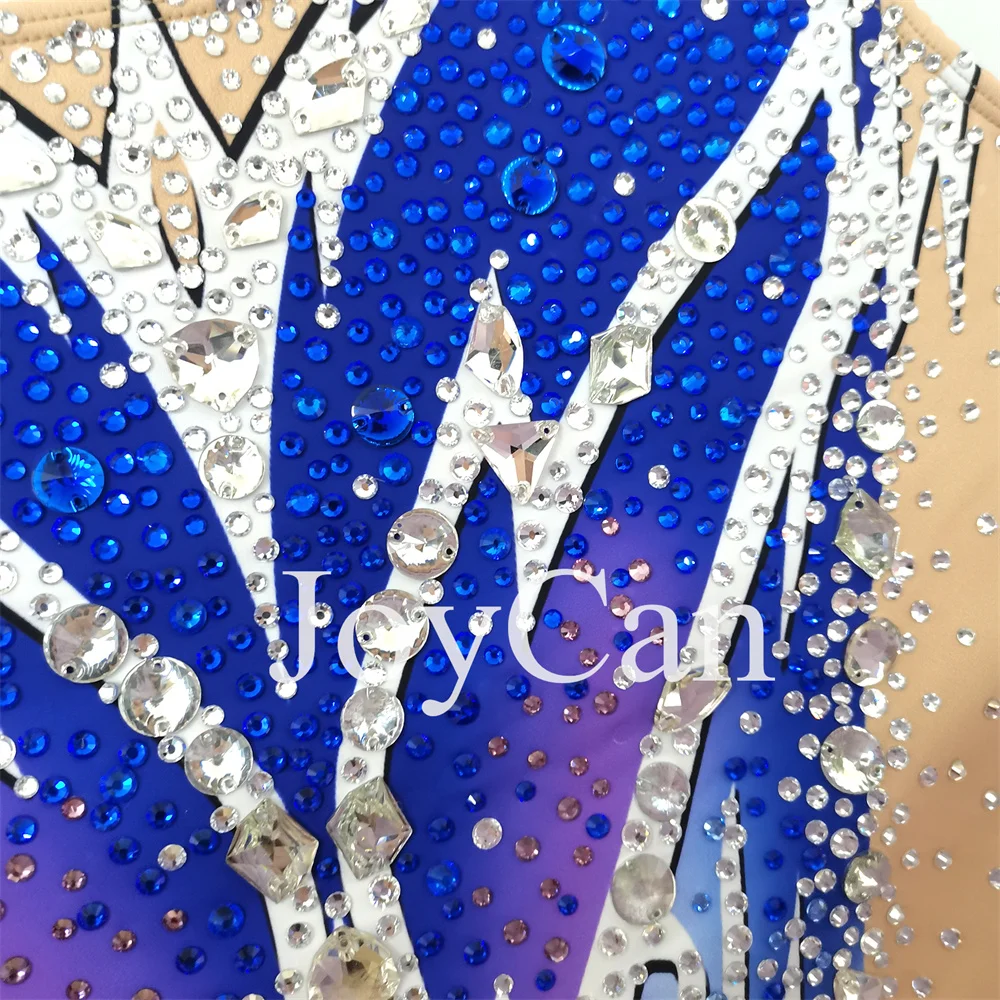 JoyCan-ثياب جمباز سبانديكس أنيقة للنساء والفتيات ، أزرق ، ملابس رقص للمنافسة