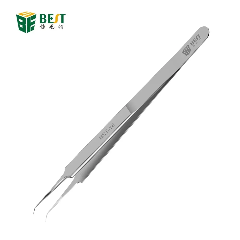 

BST BST-18 BST-19 Ultra Precision Tweezers, Fly Wire Clamping with Fine Tip, Super Sharp Needle, BGA Motherboard Welding Forceps