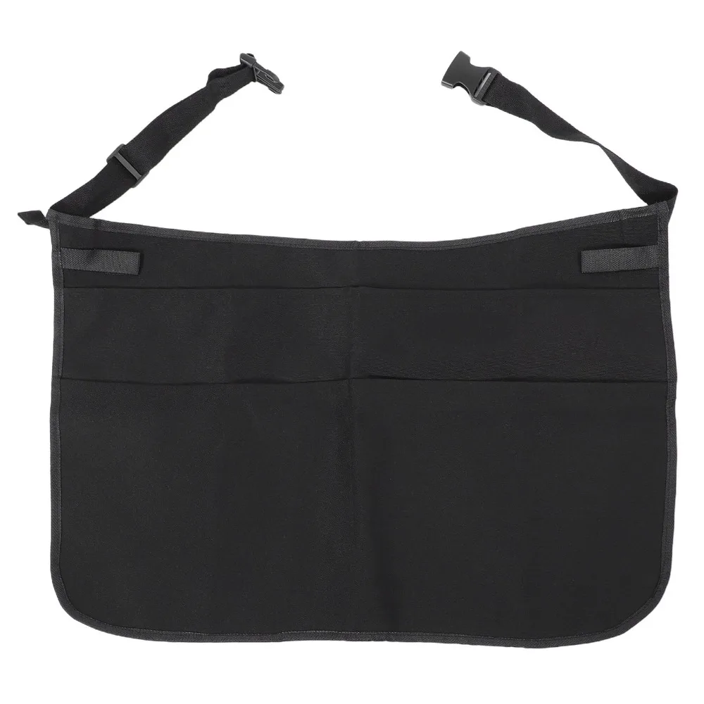 Durable Adjustable Strap Half Apron Waterproof 5 Pockets Waist Apron Work Apron Cleaning