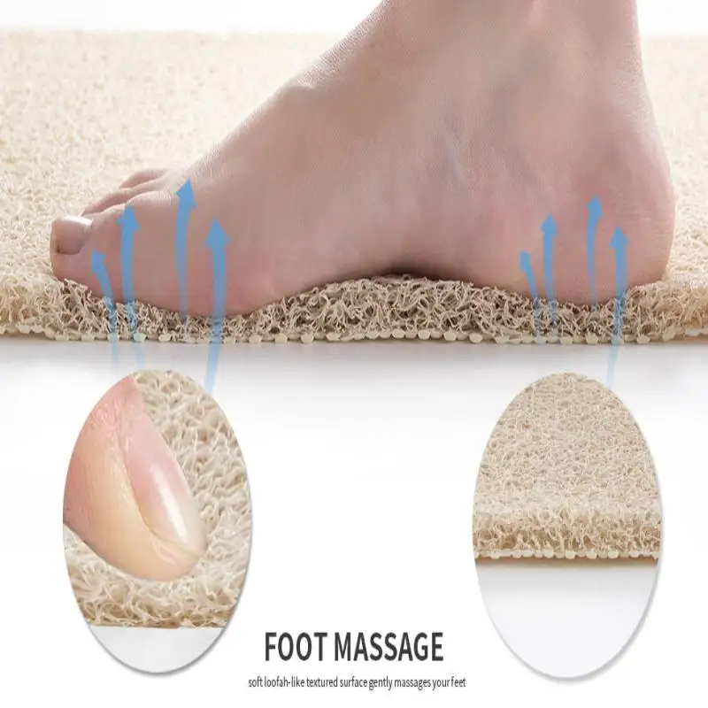 المضادة للانزلاق حصيرة الحمام المرحاض قابل للغسل الكلمة حصيرة ماصة الأوساخ مقاومة مدخل حصيرة بولي كلوريد الفينيل اللوف لفائف الاطفال الحمام حصيرة #3