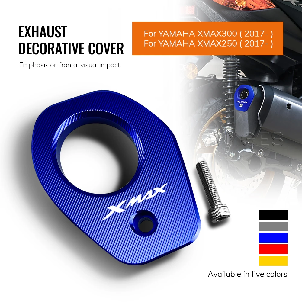 Motorcycle Accessories For YAMAHA XMAX 300 X-MAX 250 2017- Exhaust Heat Dhield Protector Guard Decorative Cover