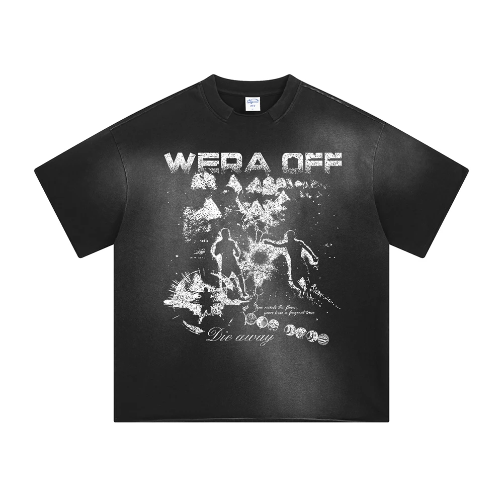 

Gothic Punk Printed Graphic T Shirts Vintage Washed Y2k T-shirt Man New In Tops & Tees Men's Clothing Oversized Short Sleeve Tee