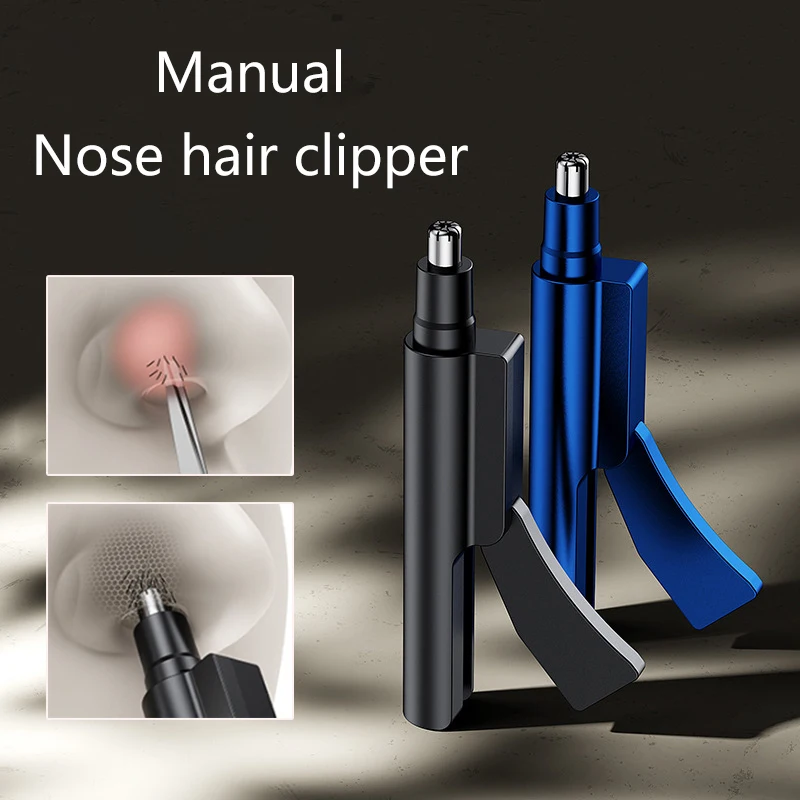 

Manual Nose And Ear Trimmer Stainless Steel Shaver Without Rusting Painless Nose Hair Removal Men'S Portable Razor Shaver