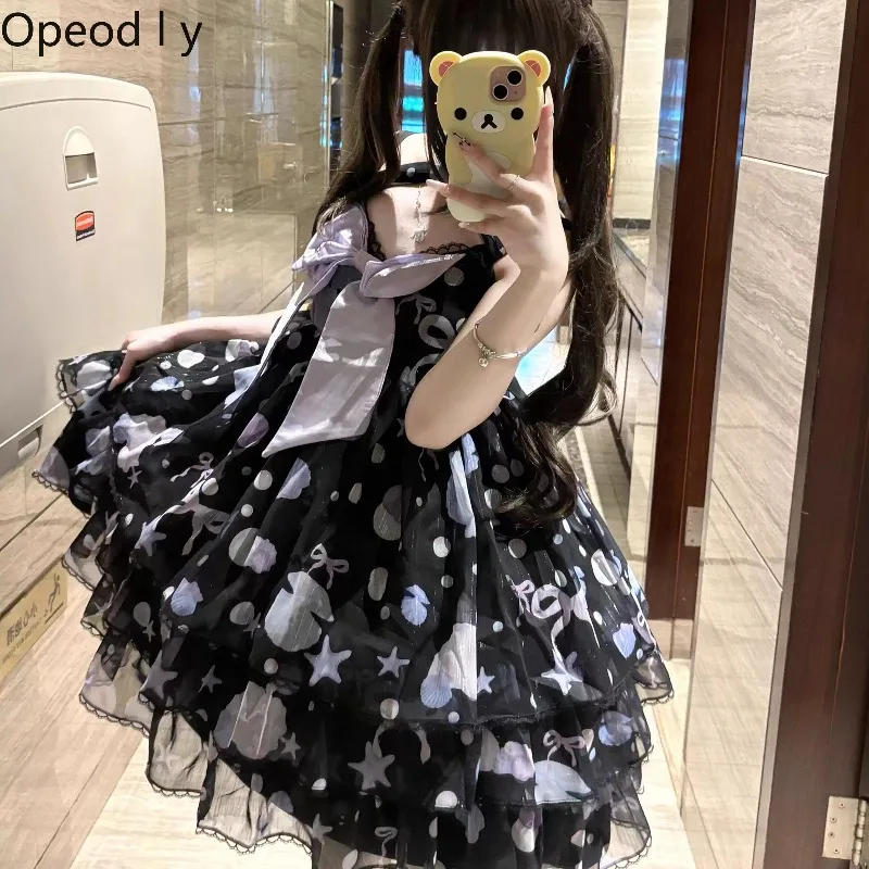 

Japanese Original Sweet Cute Childlike Lolita Jsk Dress 2026 Summer New Birthday Party Princess Style Doll Feeling Fluffy Dress