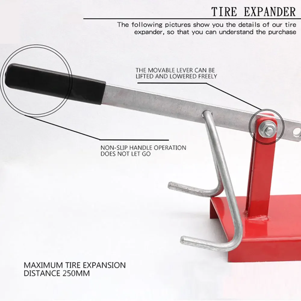 Manual Tire Expansion Machine Tire Flaring Tool Tire Expander 250mm Maximum Tyre Expansion Distance Auto Repair Tools