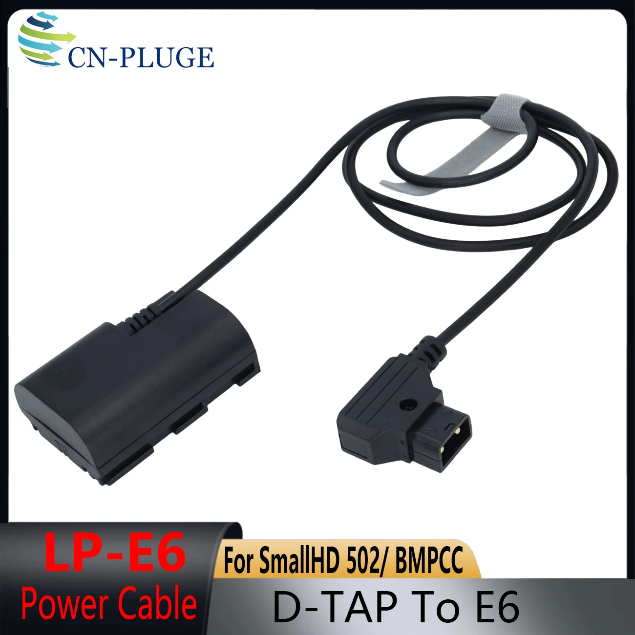 DTap D-TAP to DR-E6 Full Decoded DC Coupler LP-E6 Dummy Battery for Canon EOS 6D 7D 60D 70D 80D 90D R R5 R6 5DS 5D And BMPCC 4K