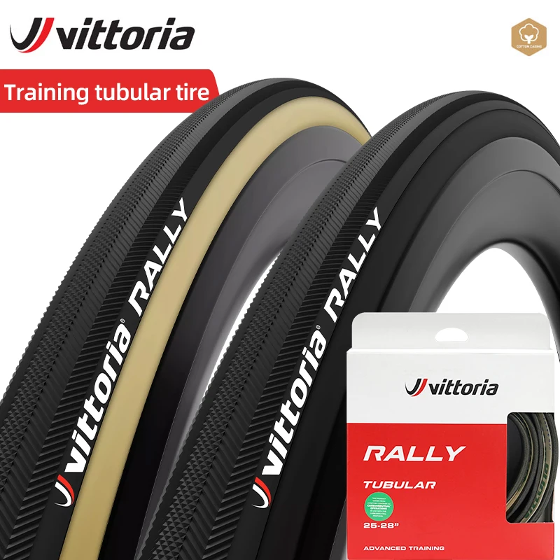 

Vittoria Rally Bicycle Tubular Tire 21-28'' 25-28'' Bike Road Tire Training Type 700 x 21C/28C 1C Compound 220 TPI