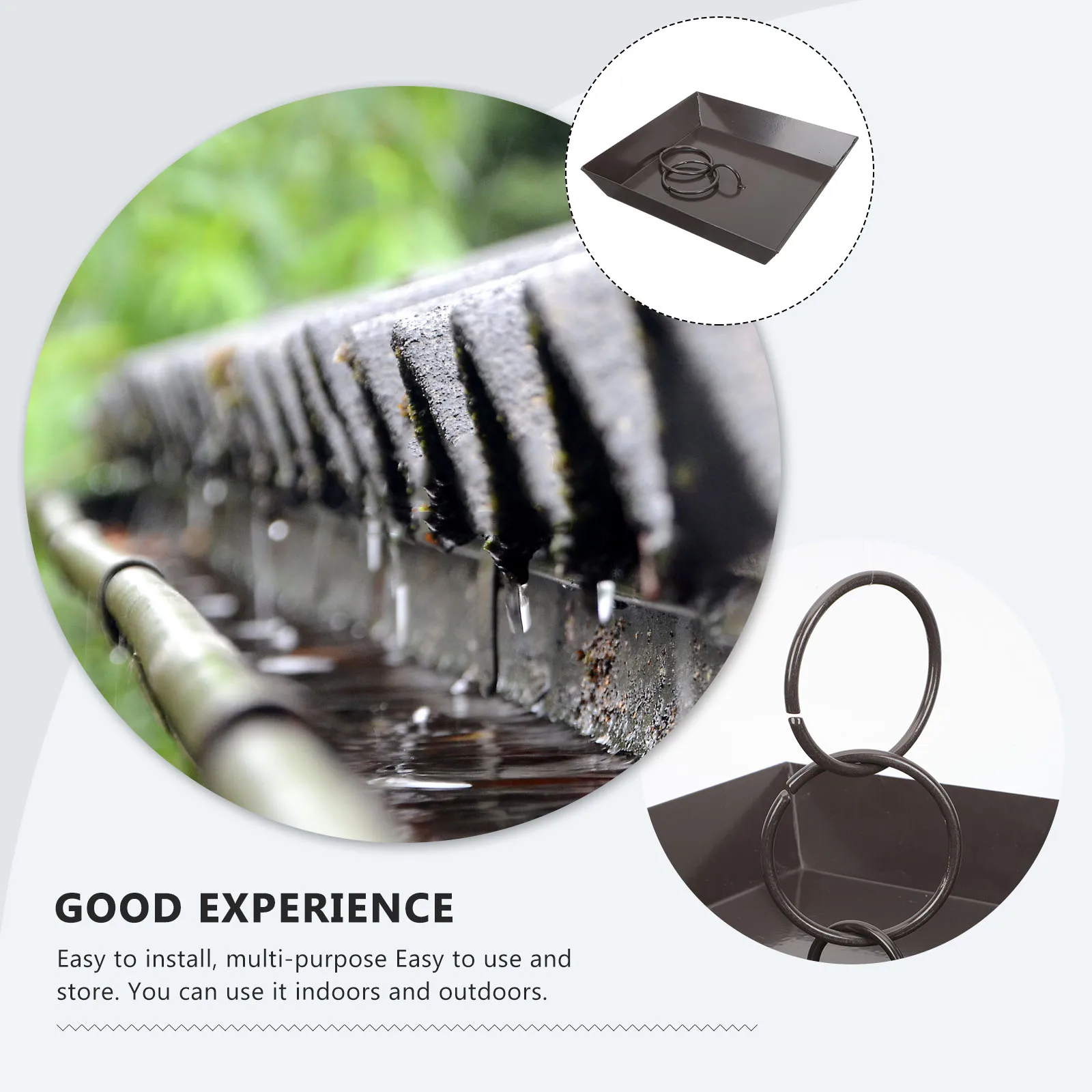 

Rainwater Chain Drainage Basin Outdoor Decorative Modern Waterproof Easy Clean Durable Balcony Sprinkler Rain