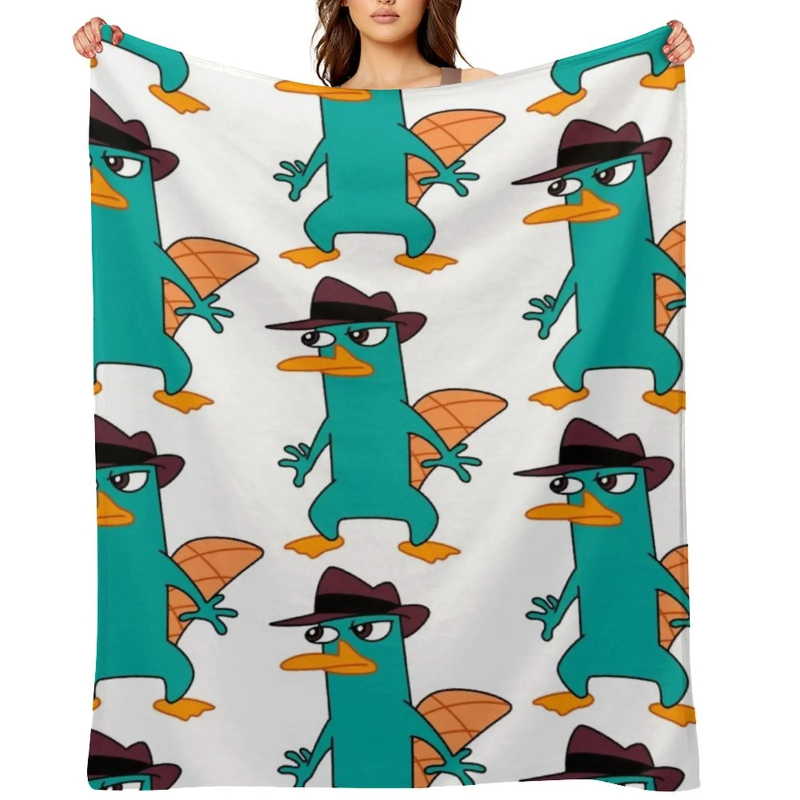 

perry the platypus (7) Throw Blanket Sofa Throw Soft Beds Decorative Throw anime Blankets