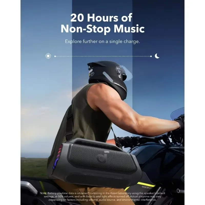 USB-C, Power Bankbrand Authentic. Altoparlante da esterno Boom 2 Plus, 140 W, 2+2 canali, luci RGB,