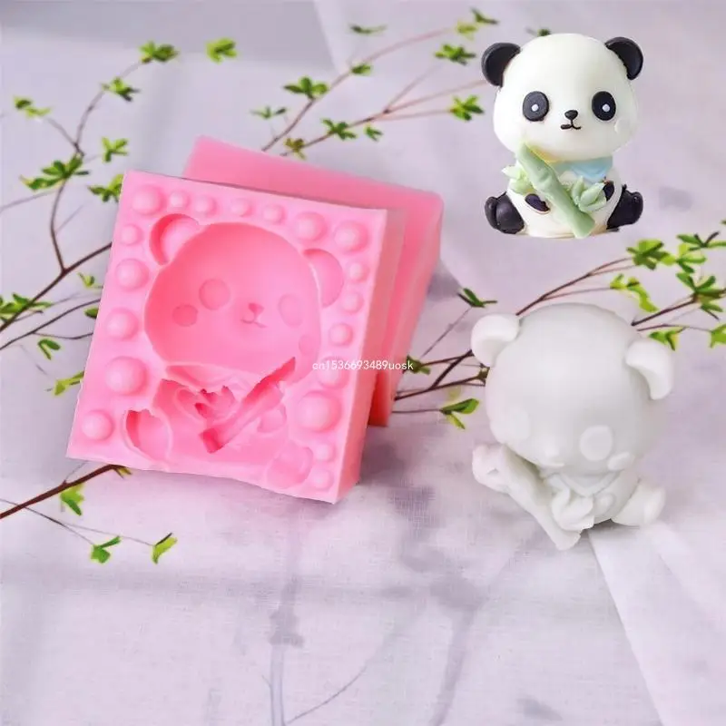 Moldes creativos silicona para pasteles, moldes para postres, moldes para fondant silicona con forma Panda